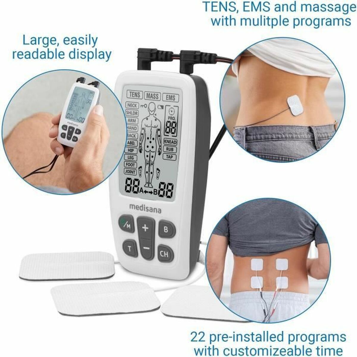 Électrostimulateur Musculaire Medisana